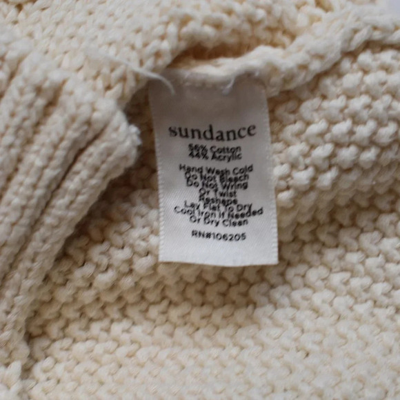 Sundance Sweater Tank Tunic Sz S Kenzie Cable Crochet Neutral Coastal Boho - Picture 10 of 13